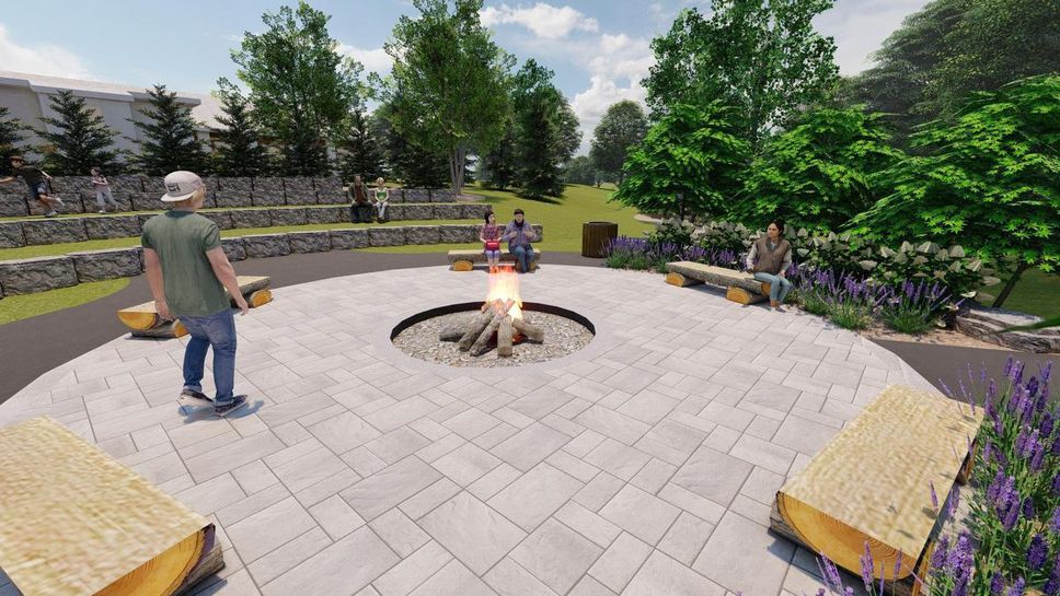 proposed firepit area